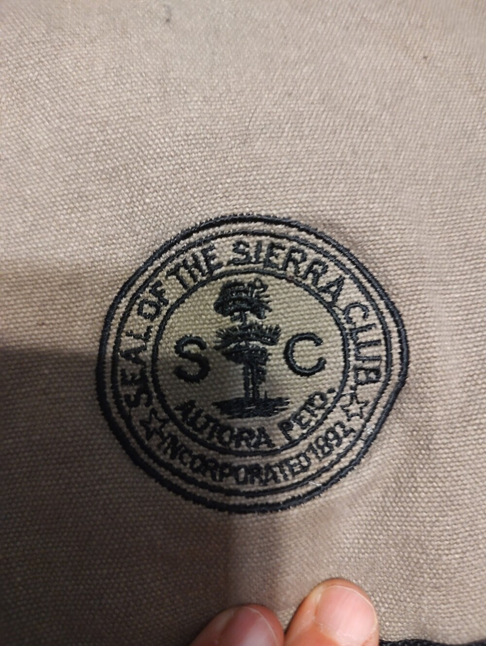 🌿🍂🌿(Reduced-Flawed) Wonderful Vtg 90's Sierra Club Sage Green Messenger Bag - Picture 4 of 15